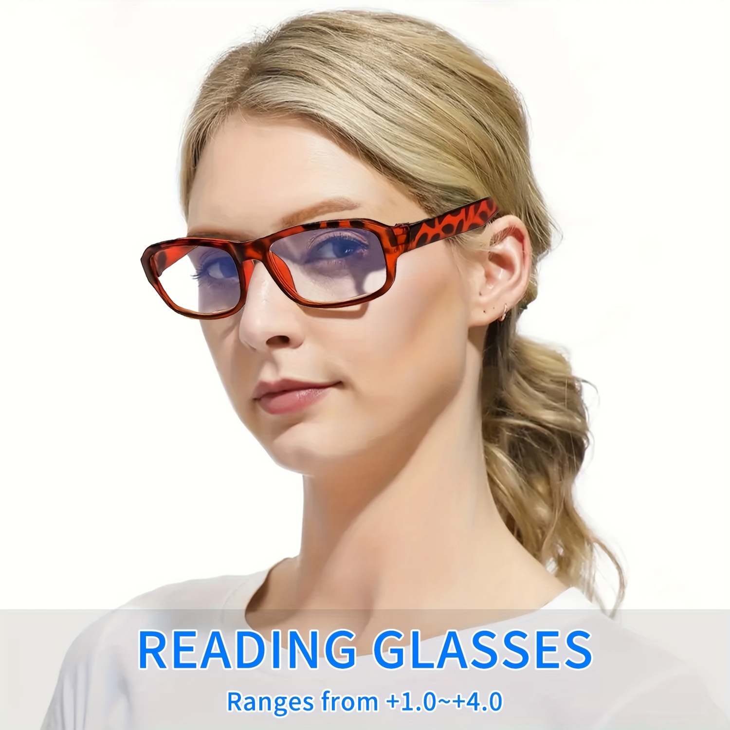 4 Pairs Spring Hinges Mens Reading Glasses 1.00 ~ 4.00 Readers