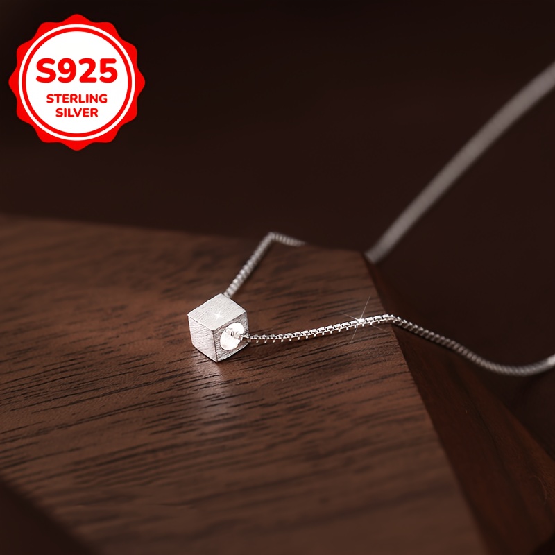 925 Silver Hypoallergenic Snake Bone Small Square Clavicle Chain