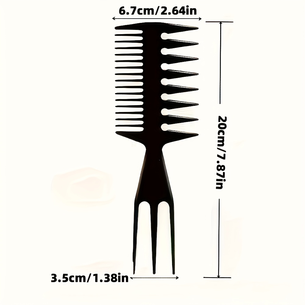 E-shop ./3-in-1 Fischgrätenkamm für Frisieren, Dreiradkamm, Schönheitszubehör, Styling für großes Haar am Hinterkopf, Texturieren, Kämmen, Haar-, Kamm,