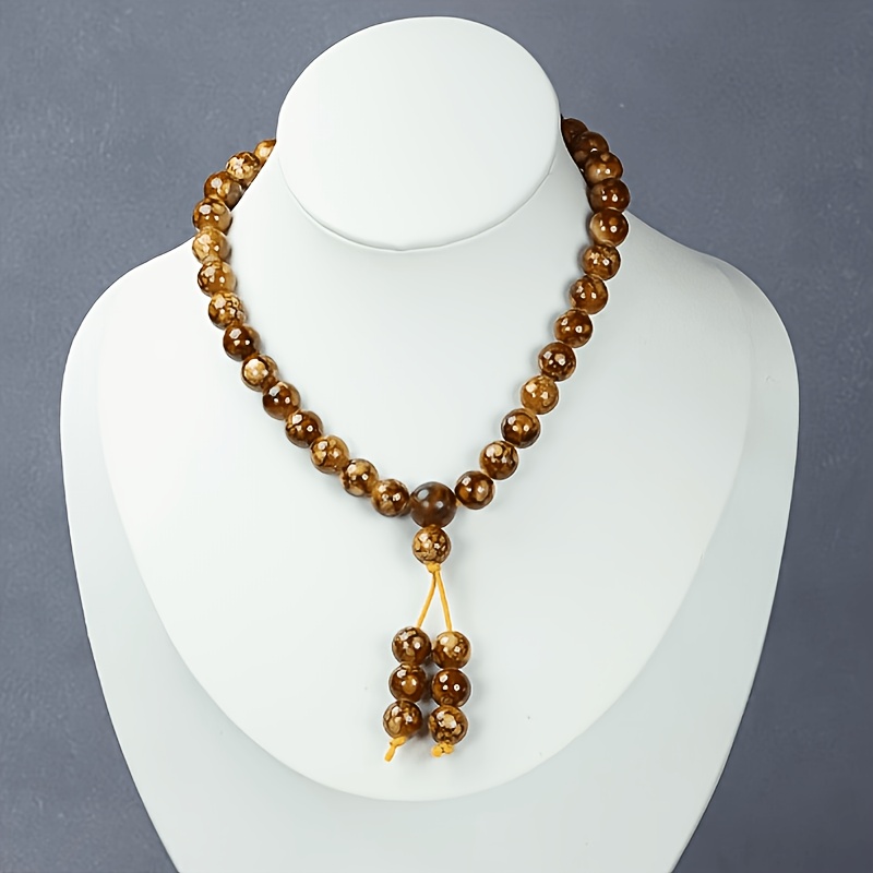 108 Bead Large Buddhist Prayer Mala Bracelet & Necklace Set