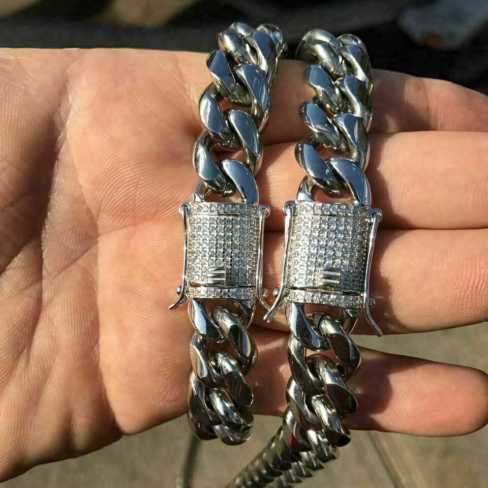 Miami Cuban Link Chain for Men Golden Plated