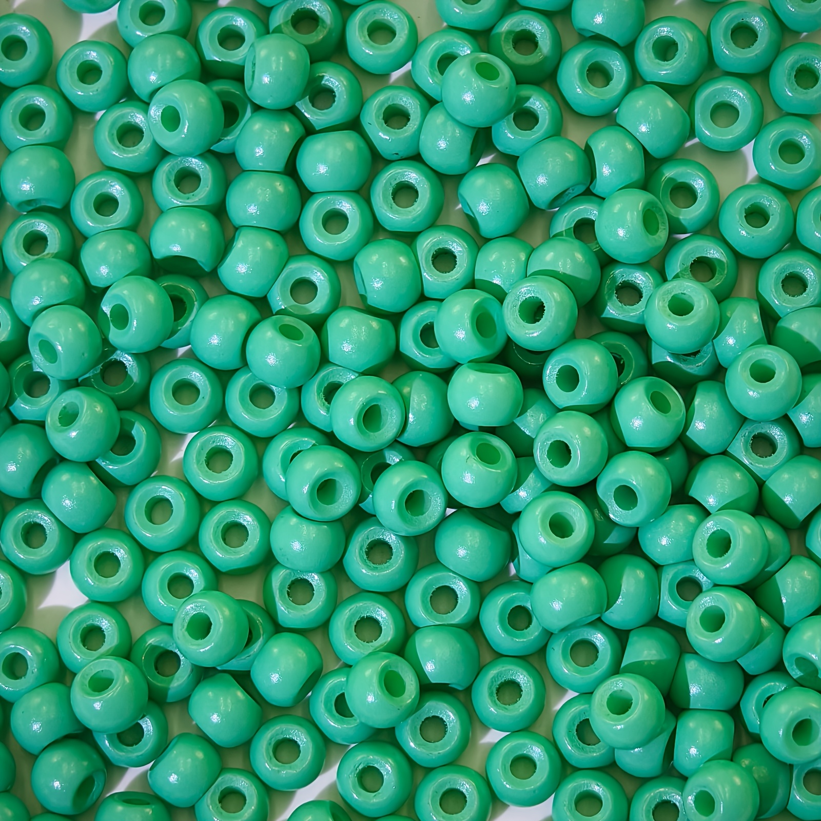 25G Solid Color Enamel Glass Round Beads, 4Mm