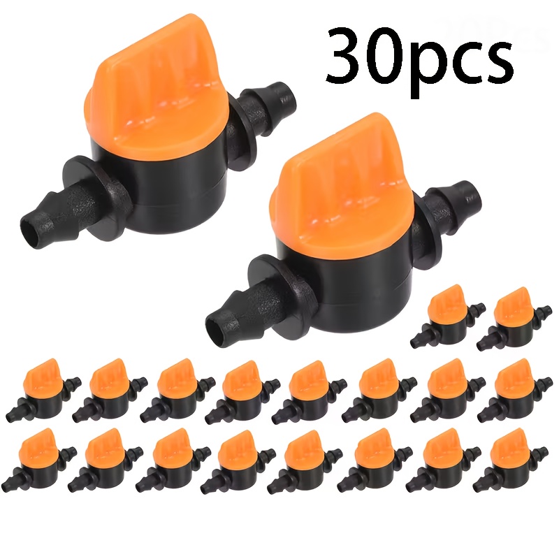 TEMU Mini valvola inline da 4-7 mm: Controllo per tubi da 4-7 mm - per irrigazione a , irrigazione a cestello e regolazione del flusso per piante in