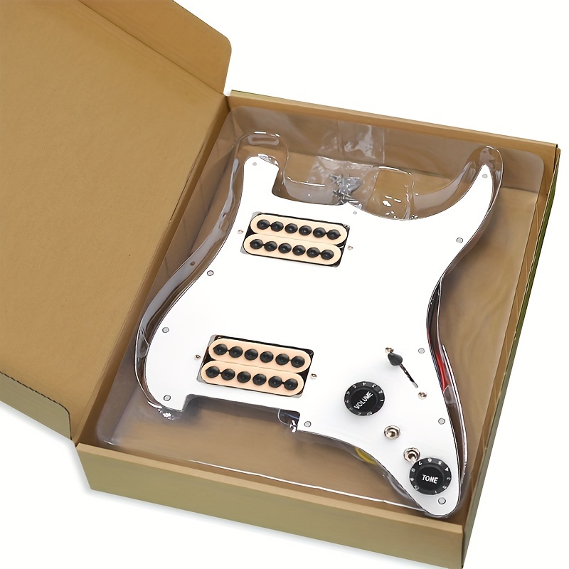 HH Humbucking Panel Pickup Assembly Four-core wire can be cut independently of the single, , Humbucker Installation, Split Coil Setup, Professionalgrade Pickups, Fourcore Design, Highquality Coils, Reliable Components, Coil Split Pickups, Humbucking Pickups, Guitar Technicians, Bass Players