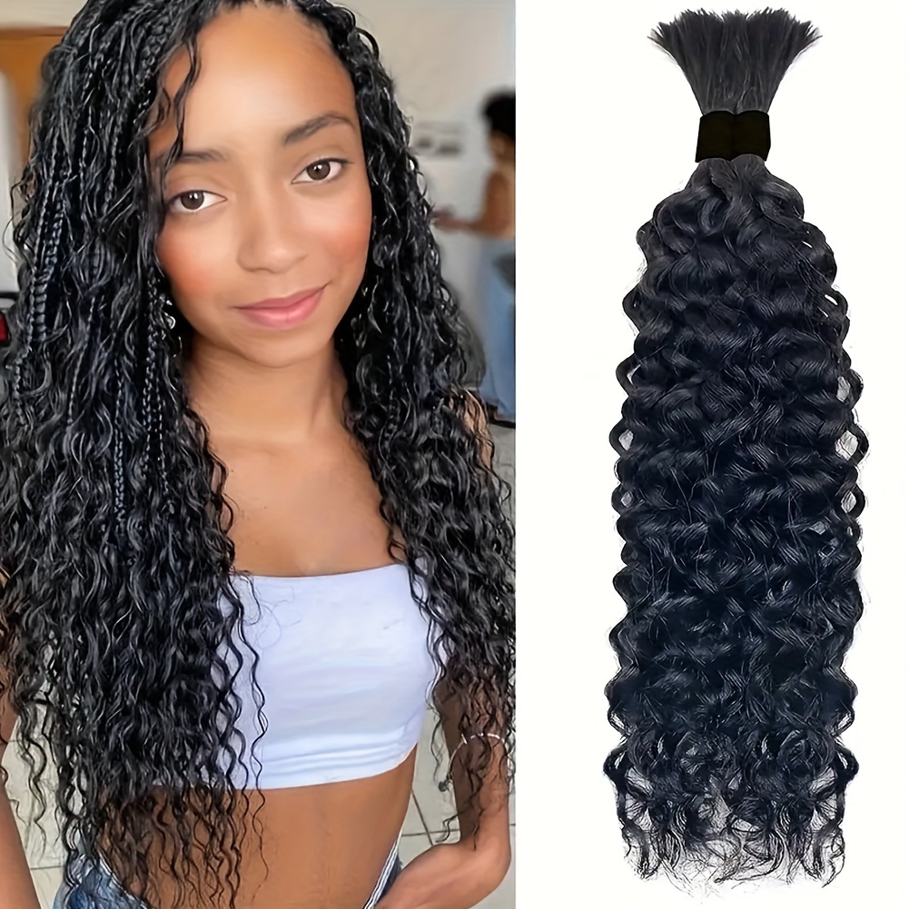 Water Wave Bulk Human Hair for Braiding No Weft 100% Unprocessed Brazilian  Virgin Human Hair Extensions One Bundle Micro Braiding Human Hair Wet and