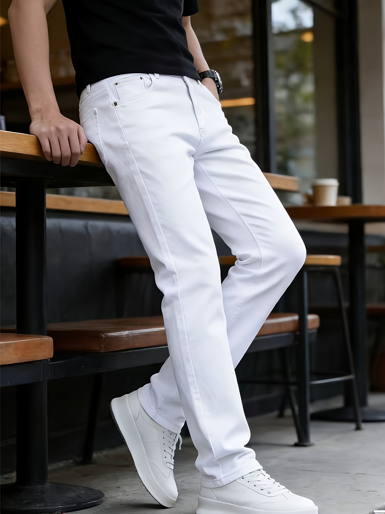 2026 spring summer new style mens white dress trousers - Temu