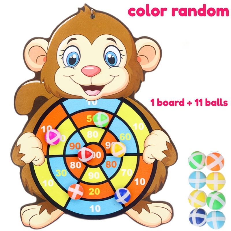 12pcs Colorful Sticky Ball Throwing Game Set