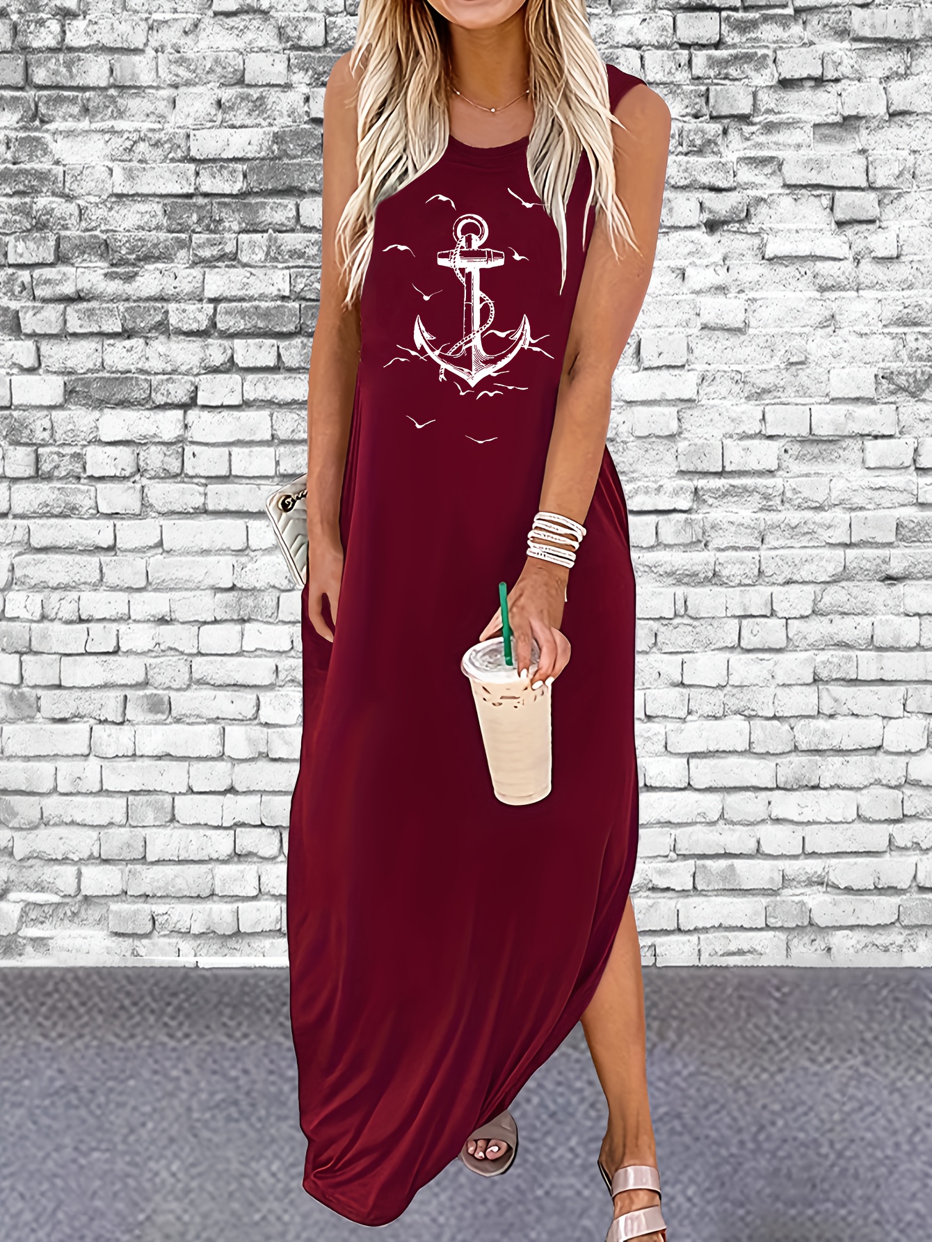 Red Anchor Dress