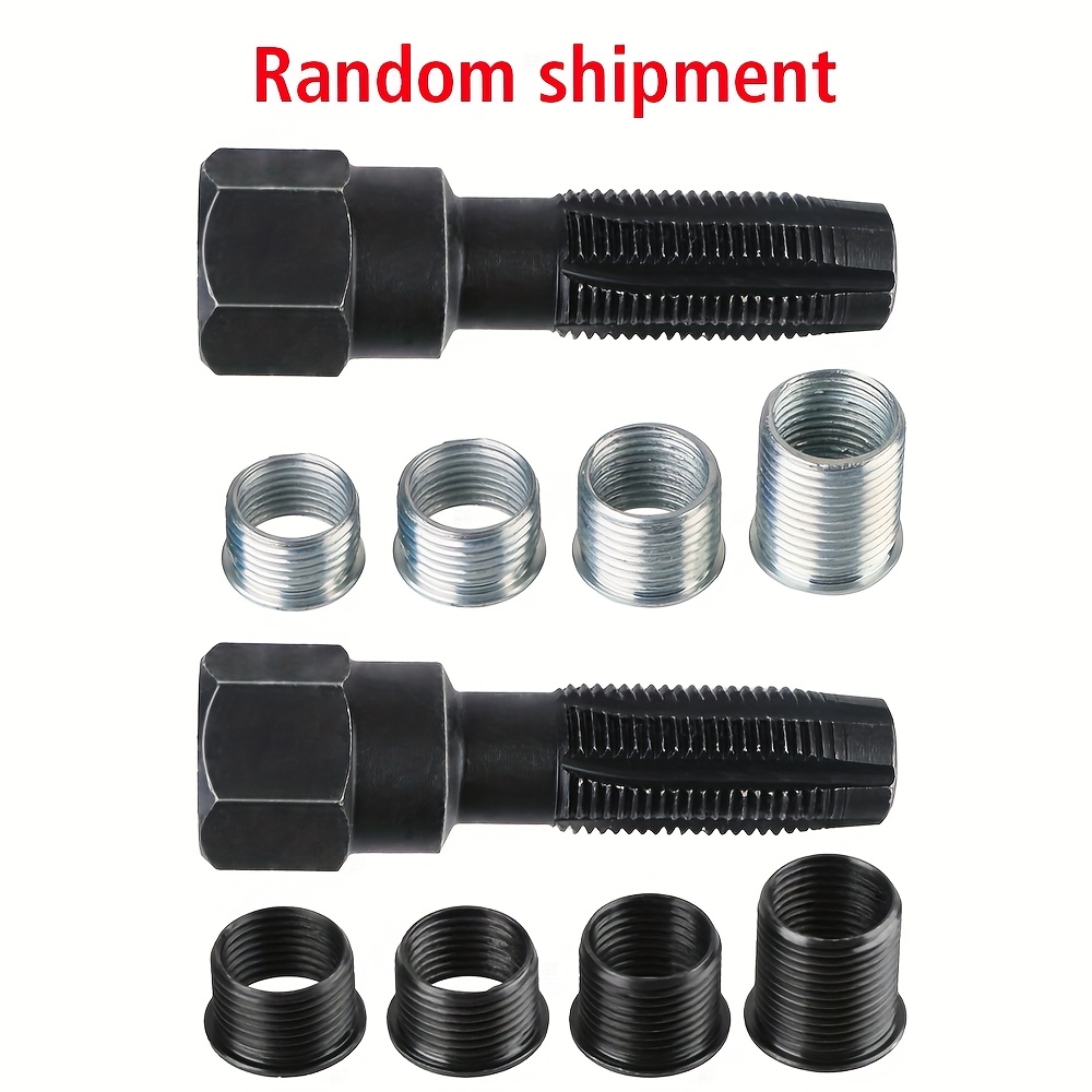 1 Set Spark Plug Thread Repair Kit 14mm Car Cylinder Thread Repair Tool Spark Plug Rethreader Kit M14 X 1.25