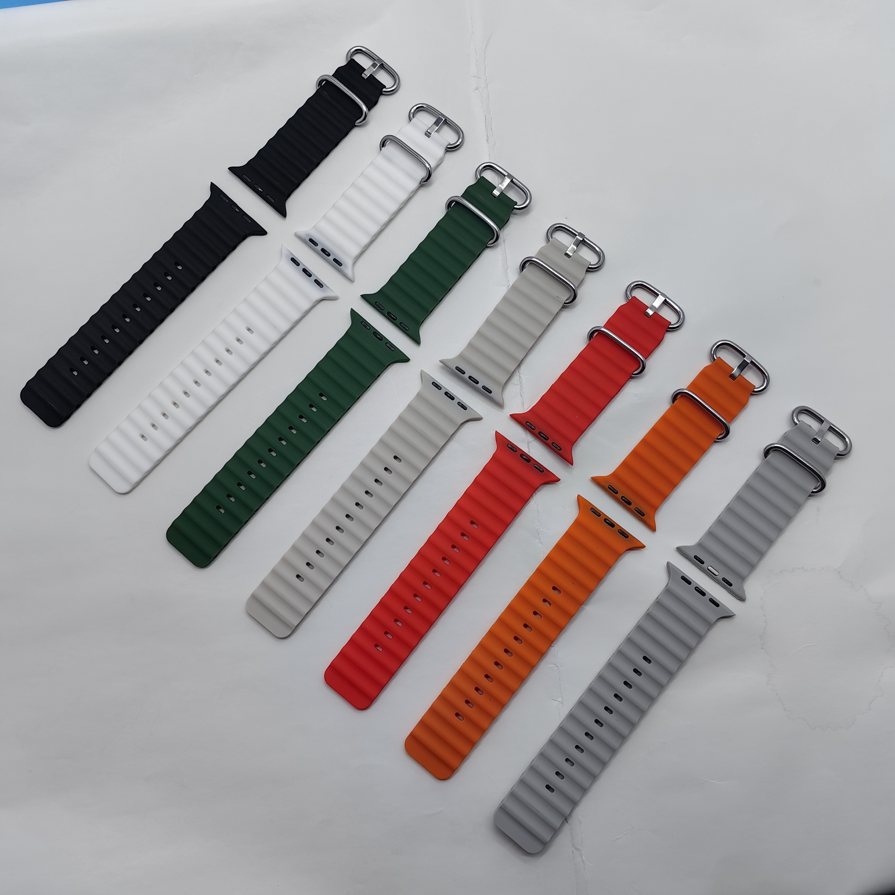 

1 Set Wave Pattern Ocean Style Smart Watch Wrist Strap Band, Smart Watch Accessories Strap 42mm-45mm Unisex Size
