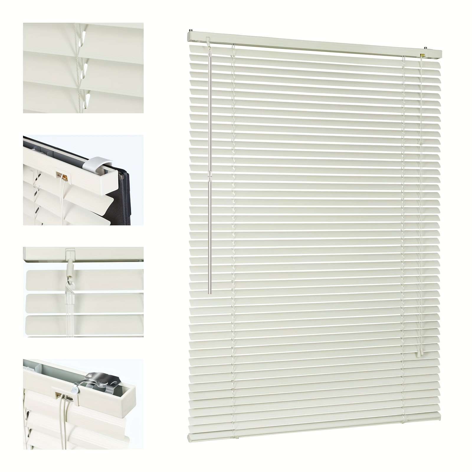 TEMU Sekey Clamp-mounted Blinds, No-drill Blinds, Aluminum Blinds, Window Shades, Installation Kit, Hanging