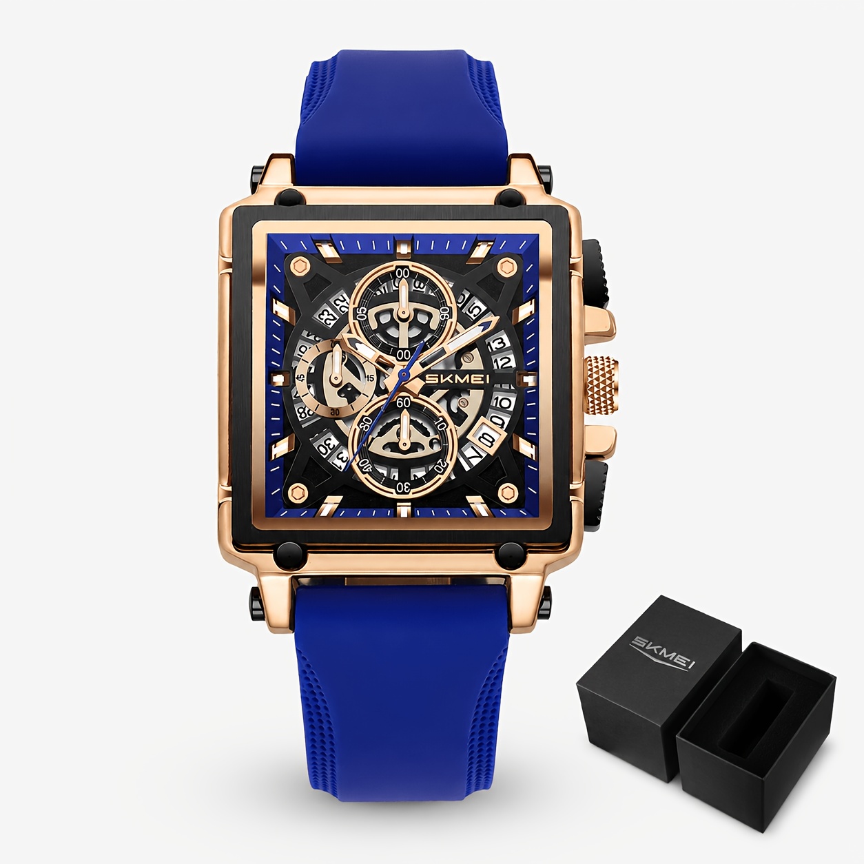 TEMU Skmei Men's Watch With Date Display And Luminous Hands, Suitable For Casual And Formal Occasions