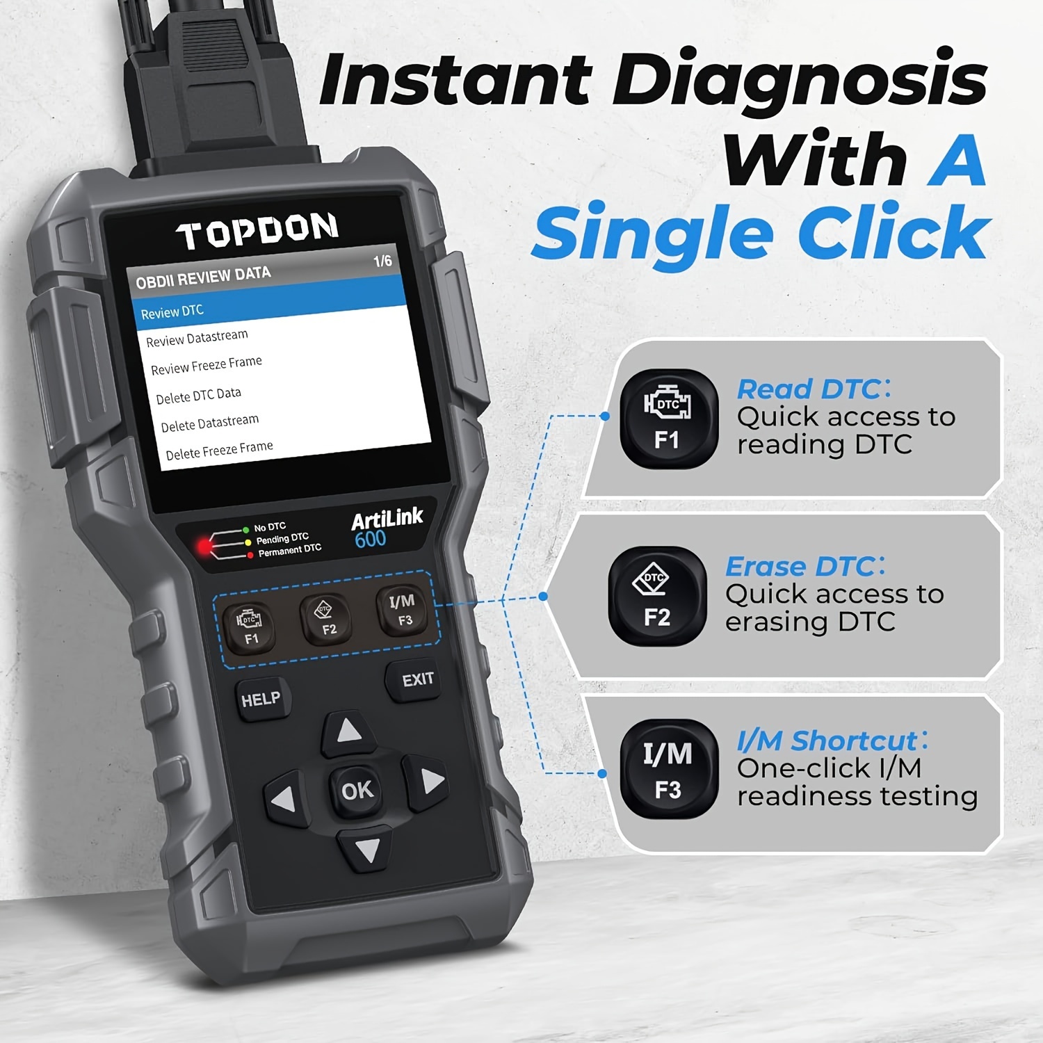 

Topdon Al600 Obd2 , Abs& Srs Diagnostic Tool / Oil/bms/sas Automotive Tool