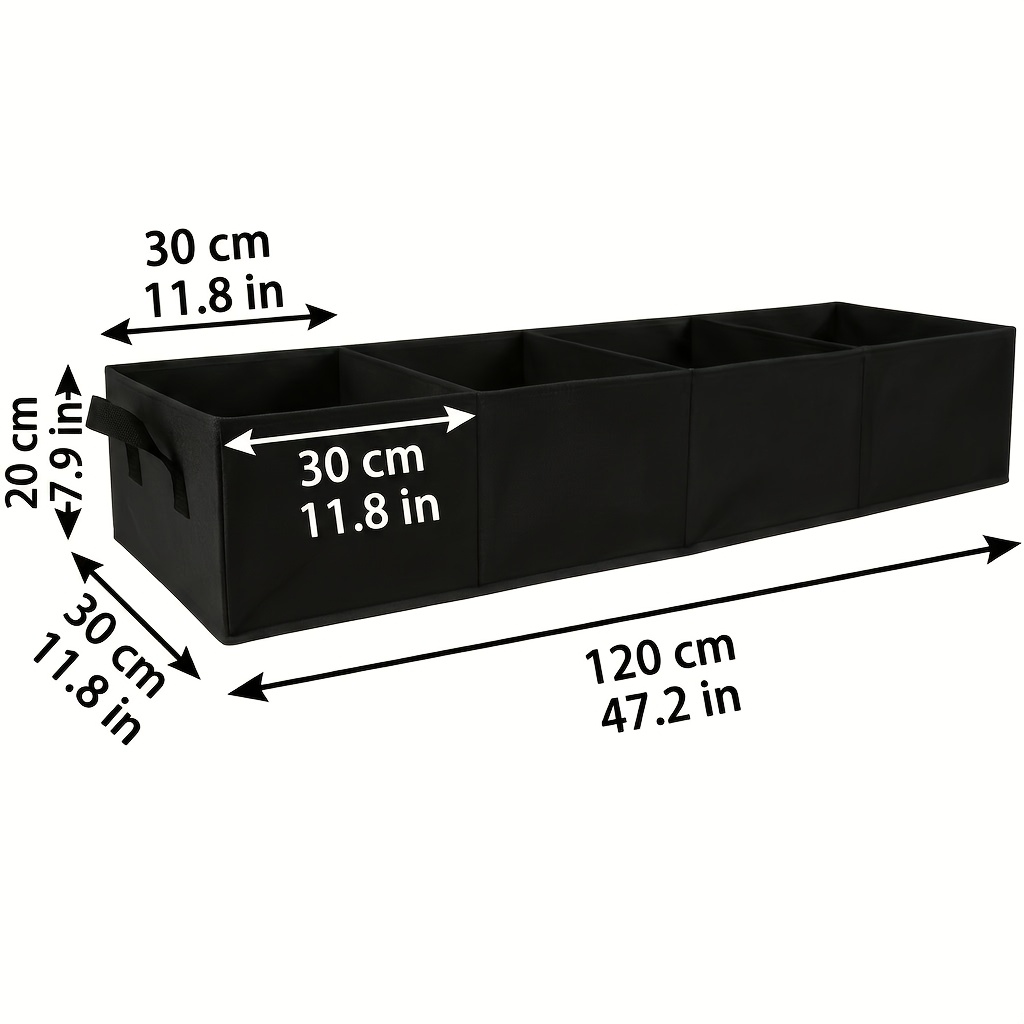 TEMU 19 Gallons/4pcs 4.75 Gallon Thickened Felt Planters With Handles, Sturdy And Breathable, Suitable For Growing Vegetables, Potatoes, And Flowers;