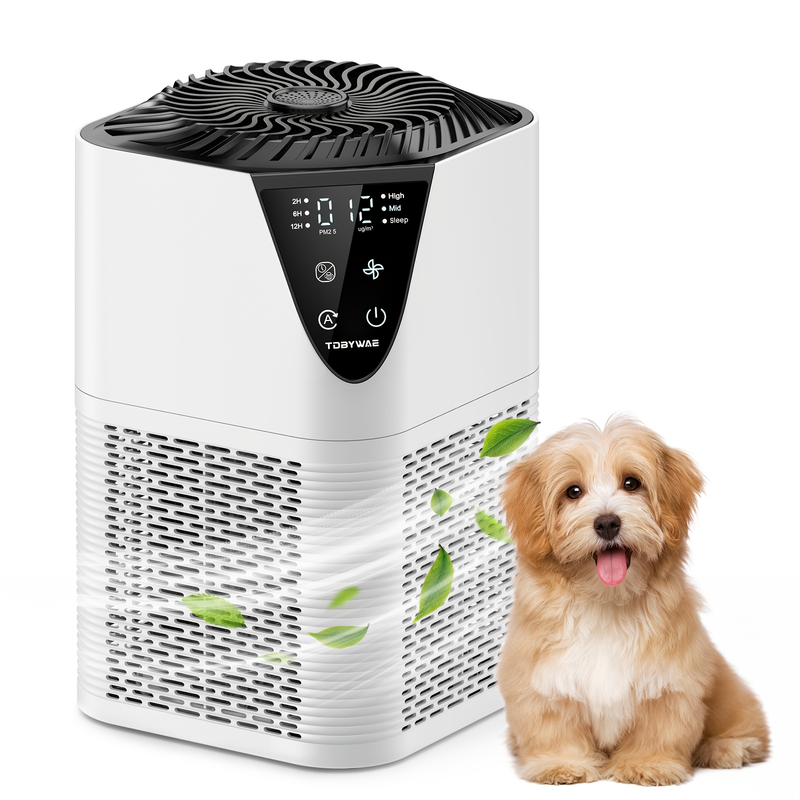 TEMU For Home Allergies Pet Hair In Bedroom, Covers Up To 1250 Sq Ft, Aromatherapy, Air Quality Monitor, 3-in-1 Filter With Hepa Sleep, Remove Dust