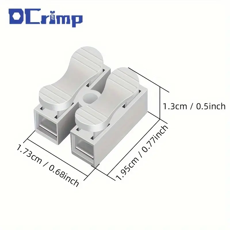 ch 2 quick connect wire terminals durable steel spring connectors for easy cable clamping supports 110v 240v 3