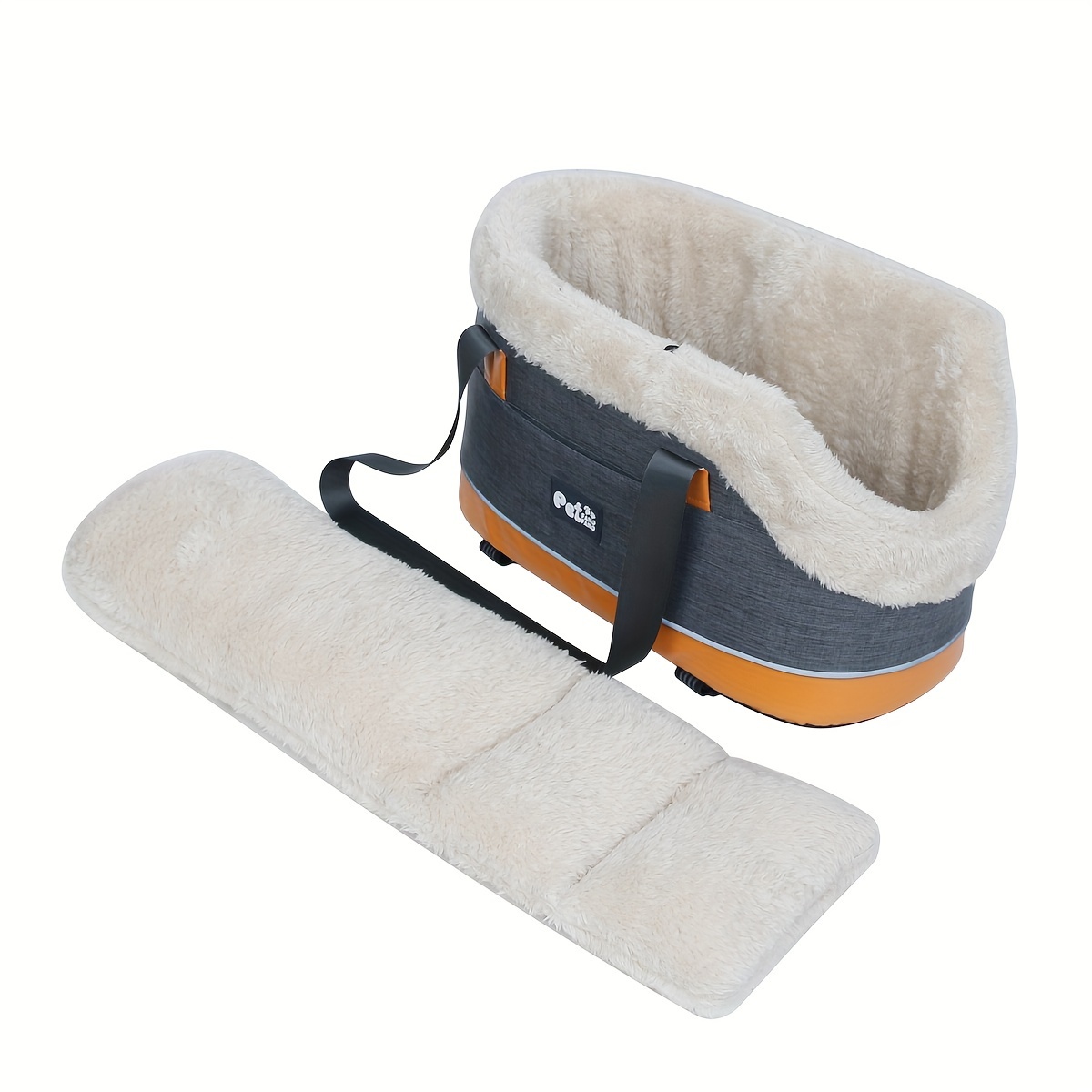 TEMU 1 pièce Lit pour chat/chien pour voiture, Organisateur de console de voiture, Panier pour chat, Tapis de voiture, Housse de siège, Sac de voyage