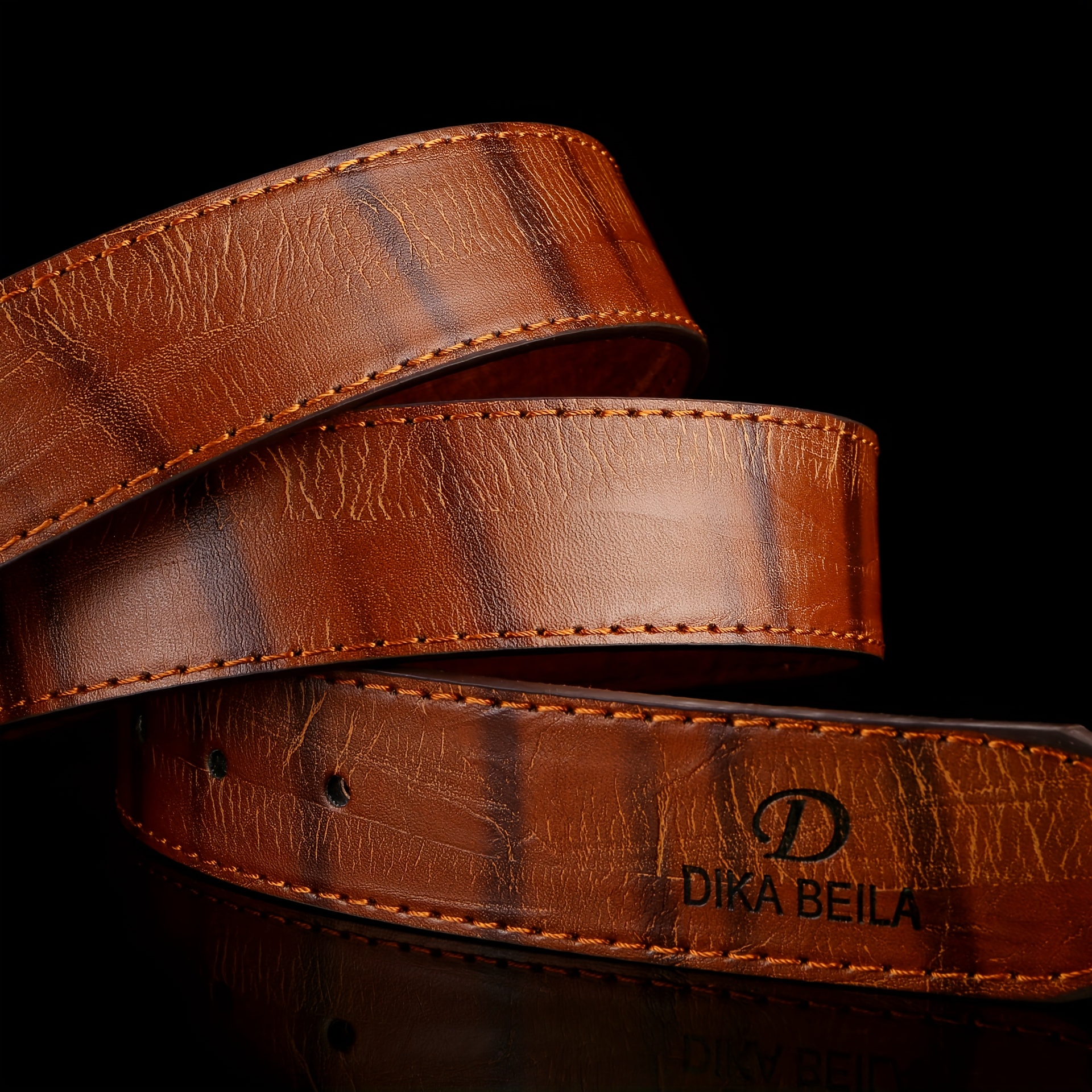 1pc New Belt Men's Smooth Buckle Business Casual Waistband Korean Style Fashion Youth Male Trouser Belt