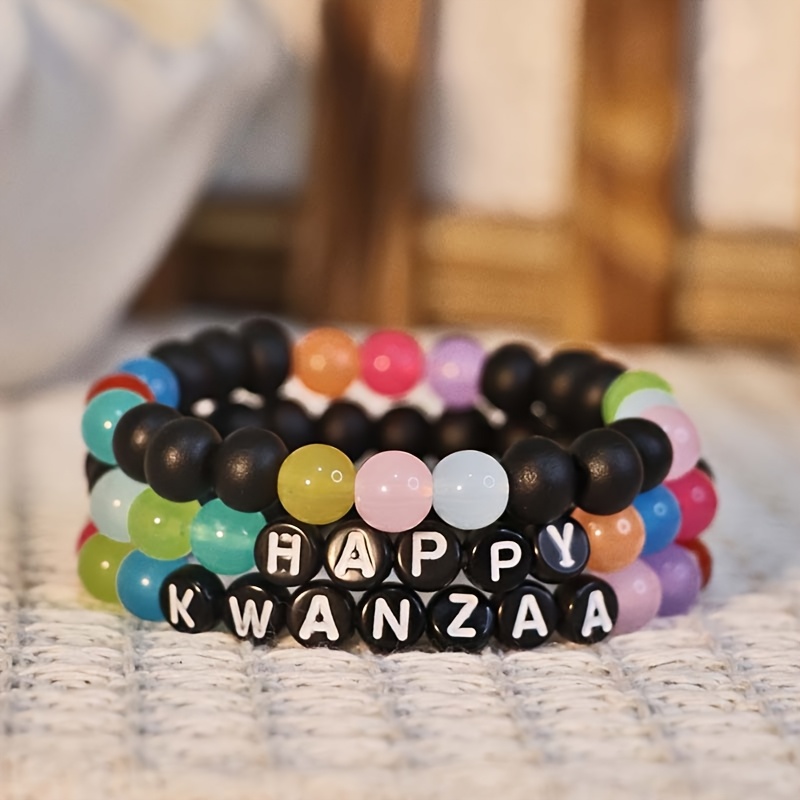 Custom Stackable Bracelet with Colorful Wooden Beads