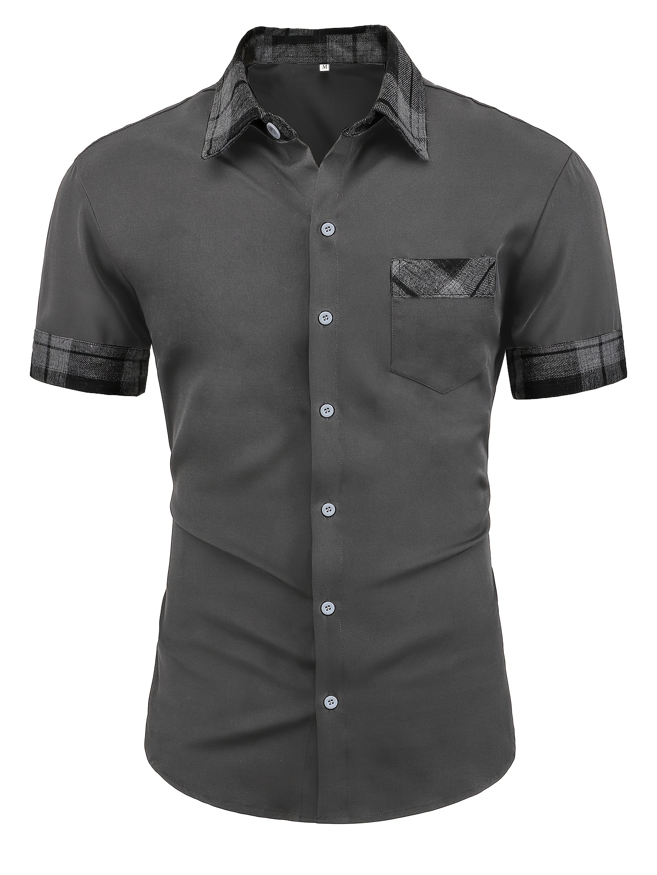 slim fit dress slacks Wrinkle-Resistant Linen Short-Sleeve Cameron Shirt Navy main image 0