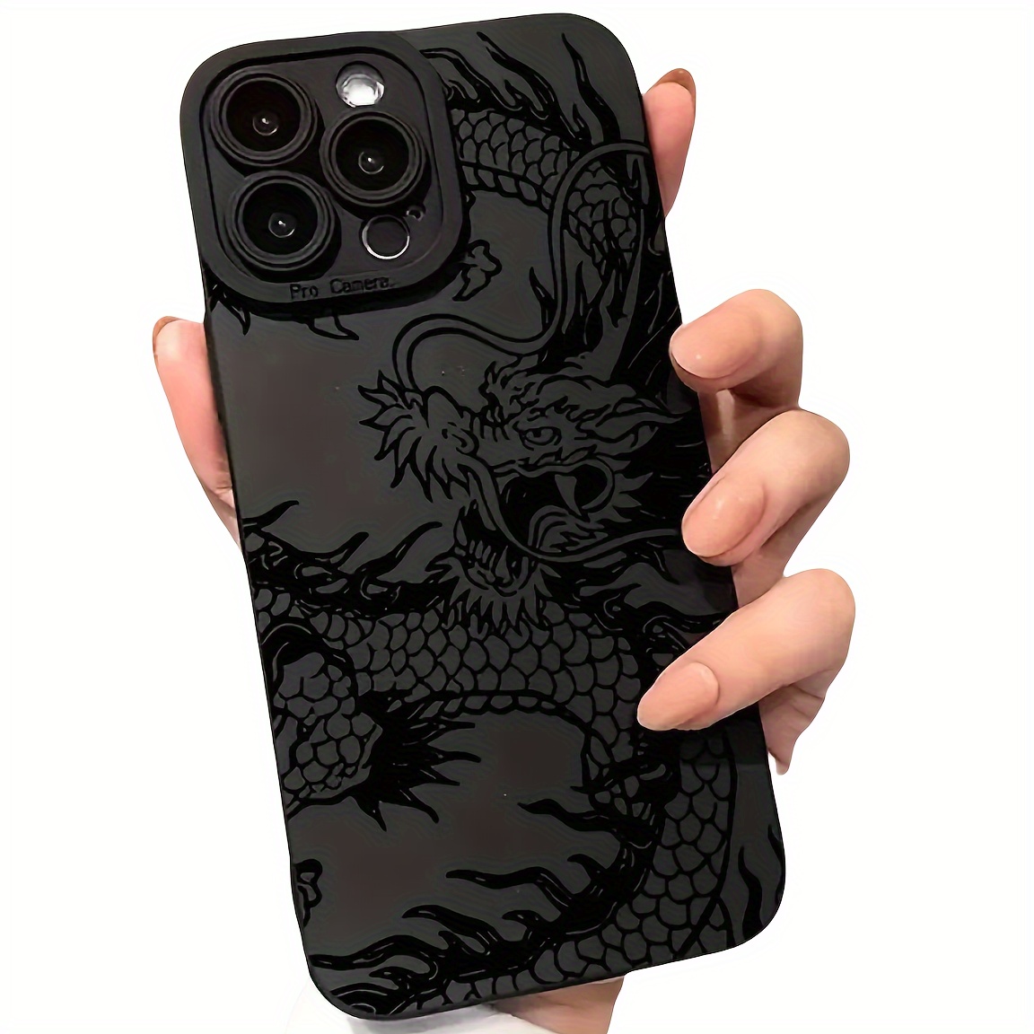 

Dragon Pattern Anti-shock Tpu Case For Iphone - Soft Silicone Air-cushioned Cover, Non-slip, Scratch-resistant, Compatible With Iphone 11, 12, 13, 14 Pro Max, Xs Max, Xr - Couple's Edition