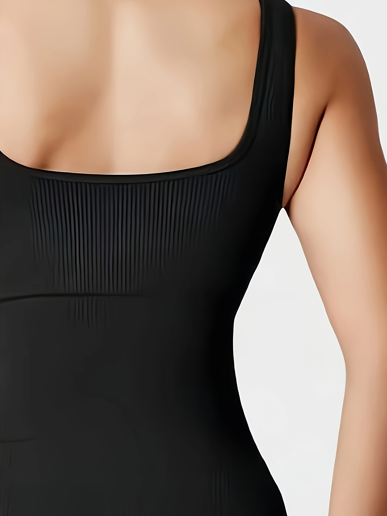 Solid Shaping Bodysuit, Tummy Control Butt Lifting Backless Body