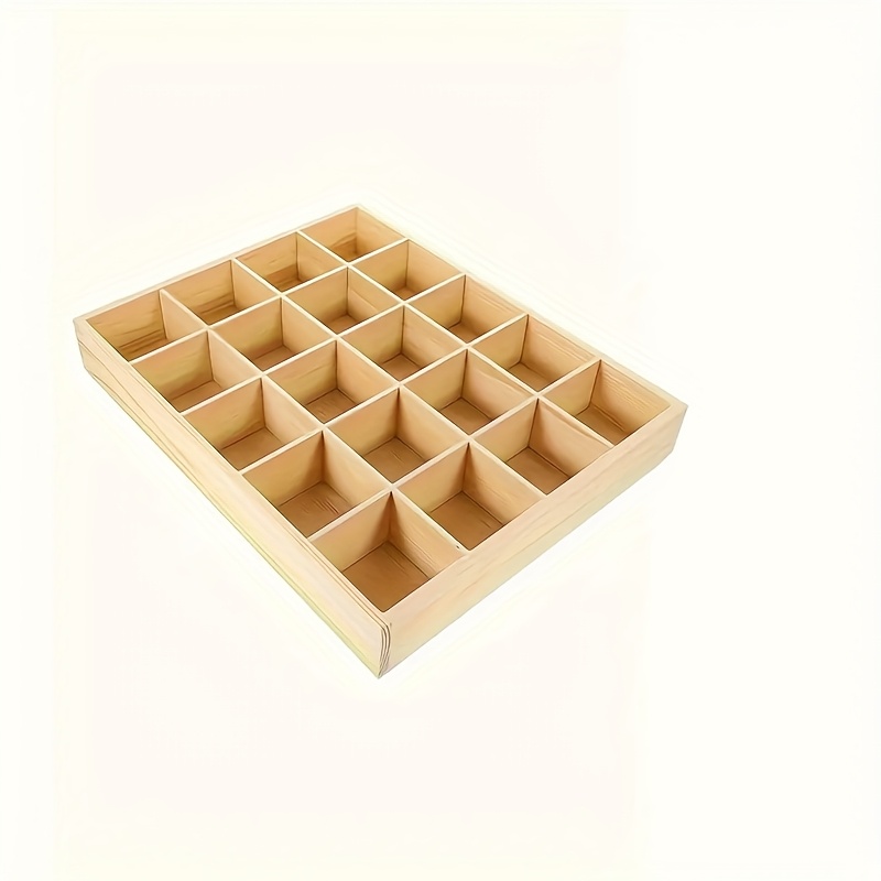 E-shop 12/-Fächer Organizer Tabletts Aufbewahrungsboxen, für Schlafzimmer, Esstisch, Salon Dekor, Kunstbedarf und Bastelbedarf Aufbewahrung, Mehrzweck