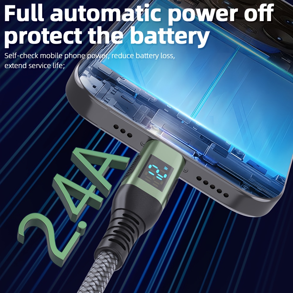 10ft 5pack lightning cable nylon Temu New Zealand