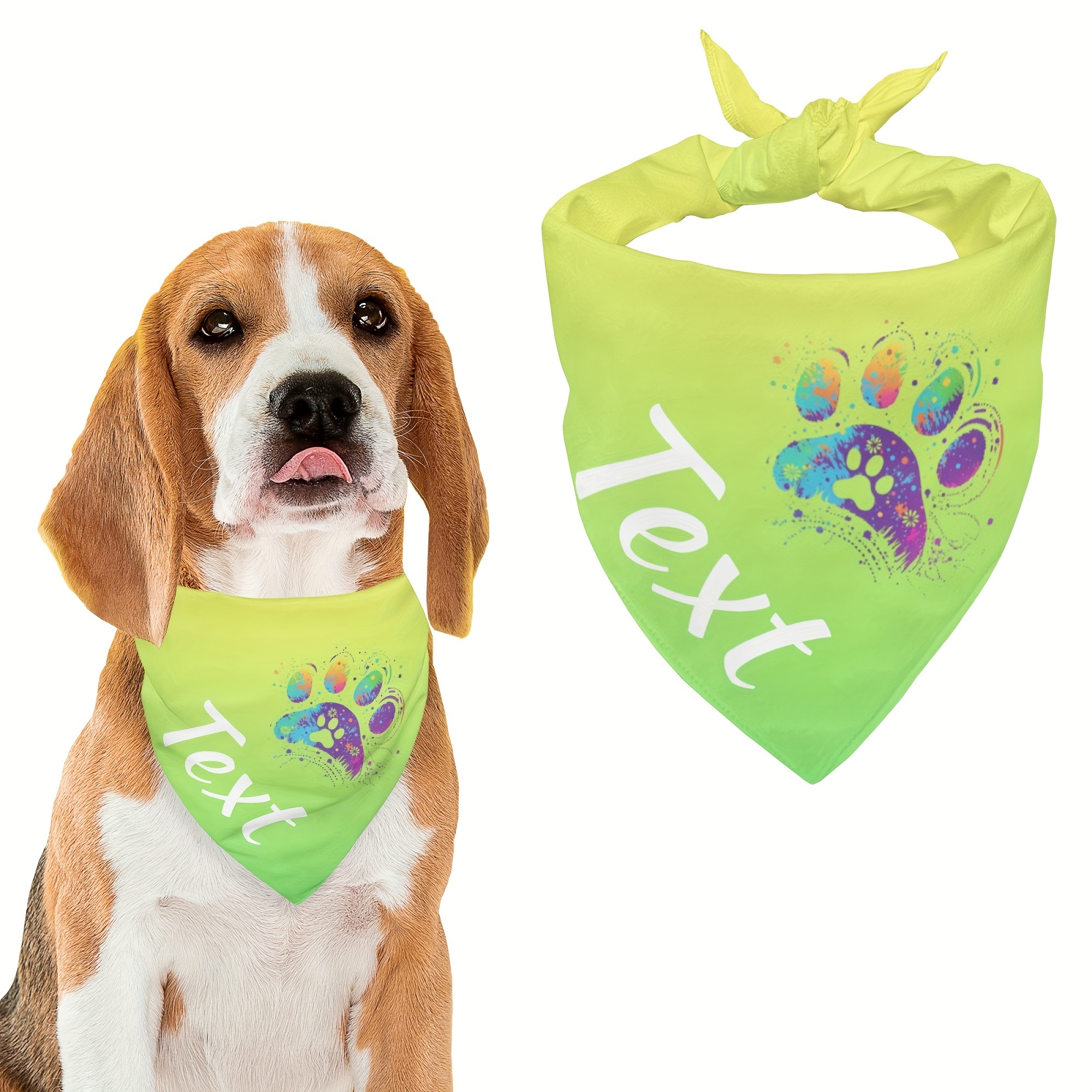 Customized Valentine's Day Pet Scarf With Colorful , Made From Comfortable Fabric, For Valentine's Day