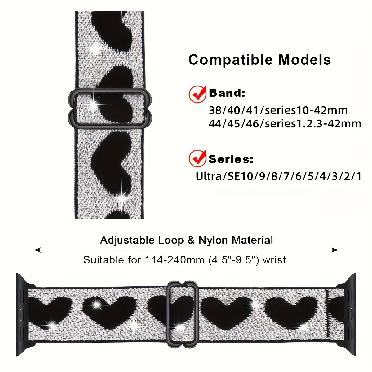 4 Packs Stretchy Solo Loop Compatible With IWatch Band 38mm 40mm 41mm 42mm 44mm 45mm 49mm Women Men, Soft Nylon Elastic Braided Strap Wristbands For IWatch Series Ultra 9/8/7/6/5/4/3/2/1/SE