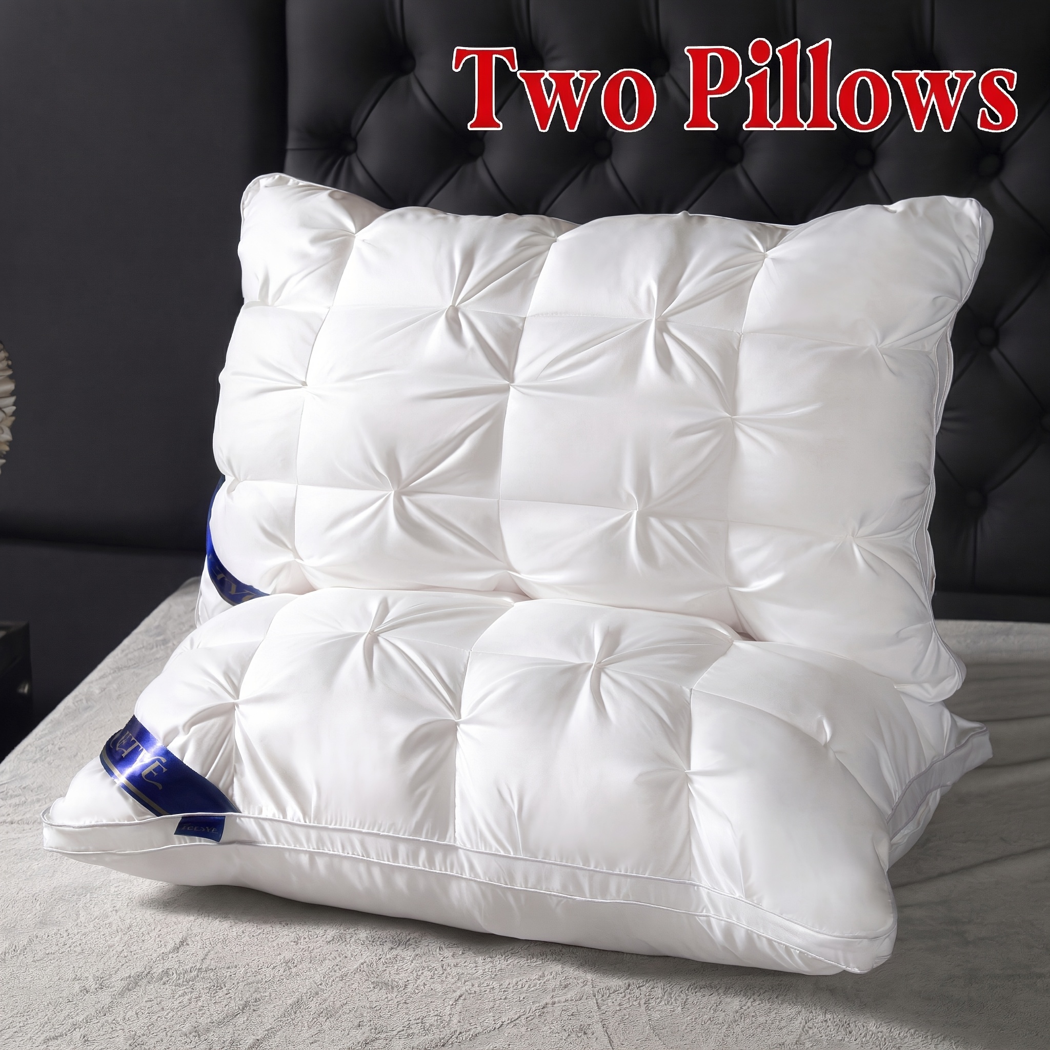 2pcs   series pillows cool and breathable pillow core fluffy and   it protects the neck soft and comfortable superior support   with sleep queen king sizes random colors are   for   holiday gift