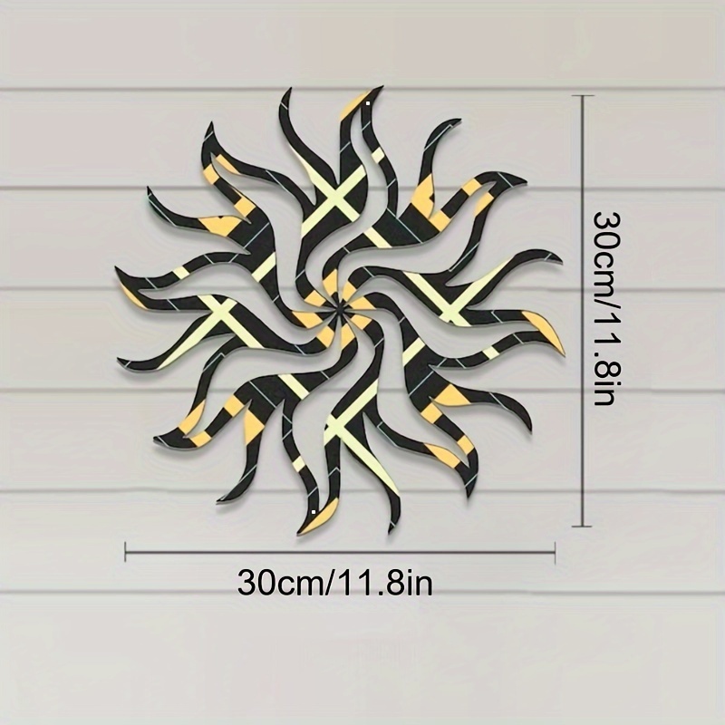 TEMU 1pc Metal Colored Sun Modern Wall Art, Metal Wall Decor Sculpture, Modern Home Decor, Wall Hangings, Patio Outdoor Wall Decor Hanging, Wall