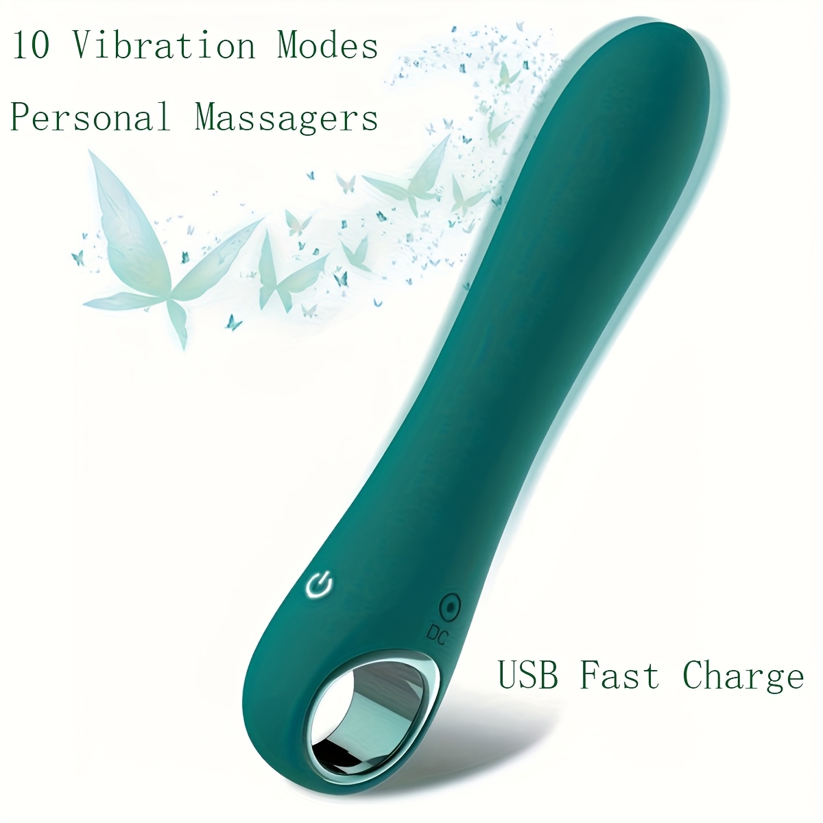 Vibrateur Gode Stimulateur Clitoridien Rechargeable USB - Pour Femme - Gel De Silicone - Neuf