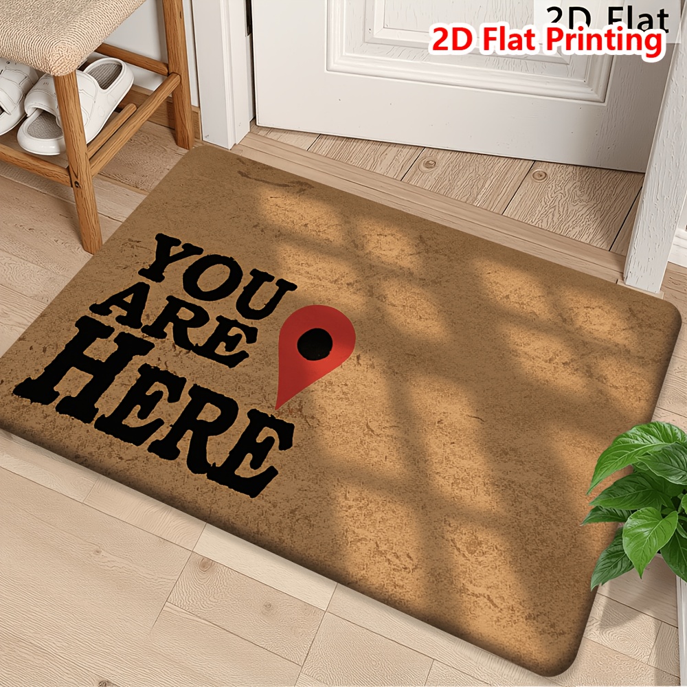 TEMU Product: [flannel   1cm Thick Sponge Material] 1pc Doormat, 
