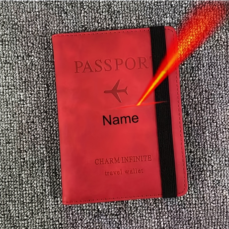 TEMU de pasaporte de viaje multifuncional grabada y personalizada con a medida - Un regalo único para cualquiera, ideal para tarjetas de