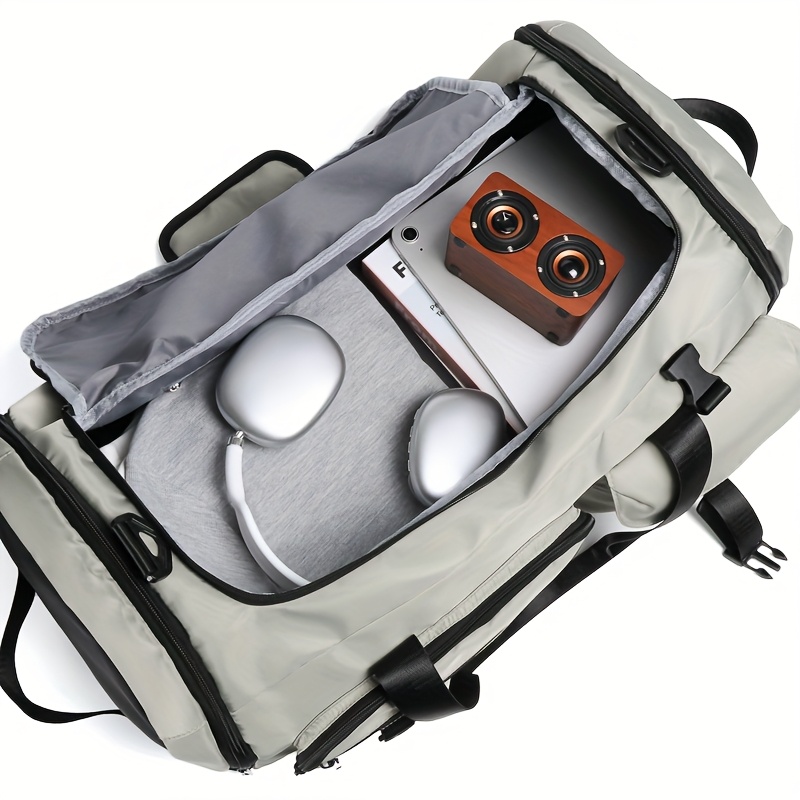 Moqueta de Viaje Multicolor, Mochila Deportiva Unisex para Hombres y Mujeres con Compartimento Independiente para Zapatos, Bolso de Equipaje Multipropósito para Parejas en Vacaciones, Convertible para Uso como Bandolera o de Mano