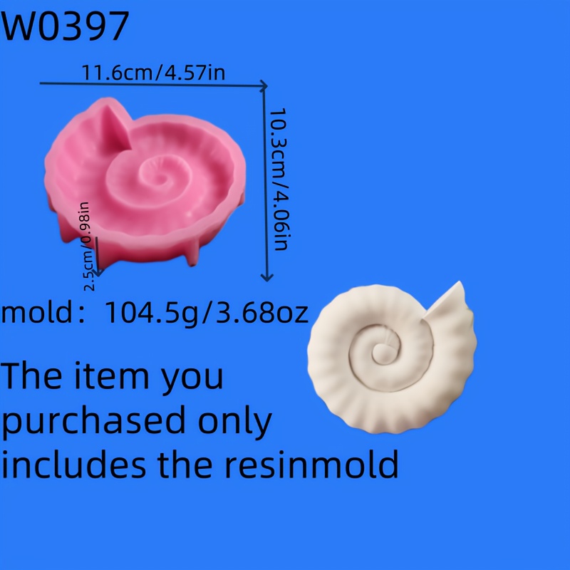 Image of Resin Casting Molds Conch 3d Decorative Silicone Mold Diy Candle Silicone Mold Gypsum Decorative Silicone Mold Home Decoration Epoxy Resin Mold W0397