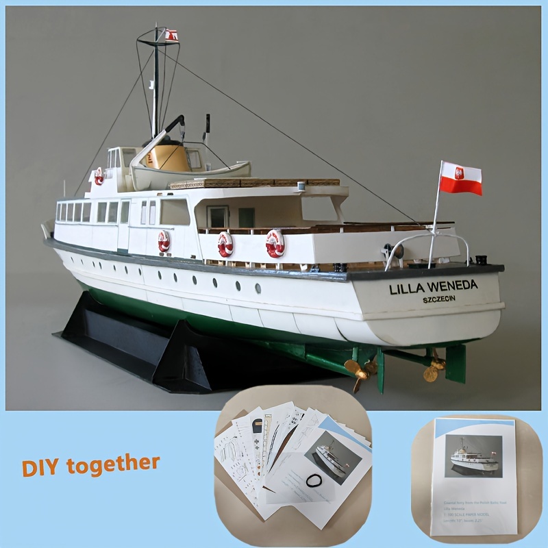 

Diy 1: Scale Polish Coastal Paper Model Kit - Ship & Yacht Design, Educational Craft For Hobbyists, Home Decor Accent