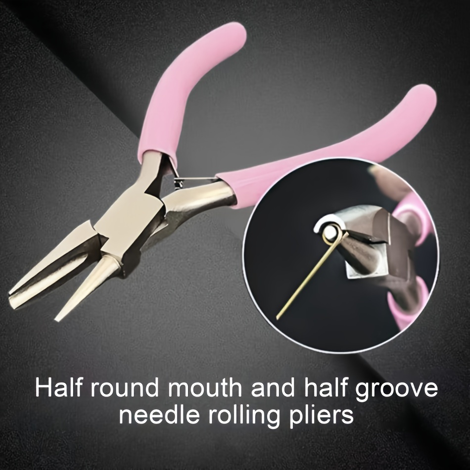 4.5 Inch Round Bent Nose Pliers - Jewelry Making & Wire Wrapping Tool
