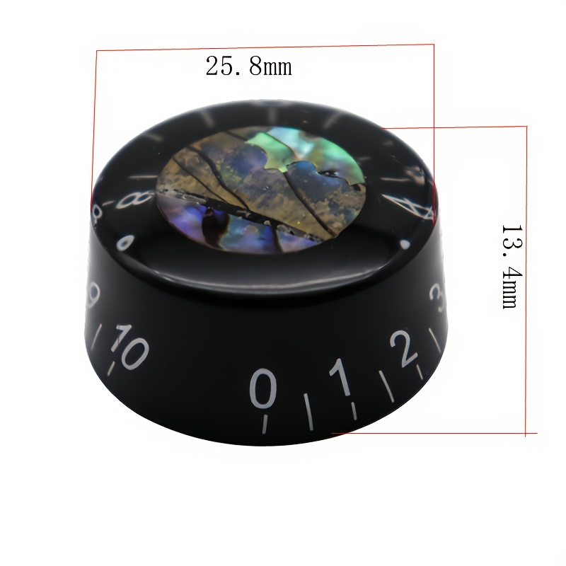 [High-Quality Guitar Knobs] 4pcs High-Quality Black Acrylic Electric Guitar Knobs | Durable Volume & Tone Controls for Les Paul and Bass Guitars