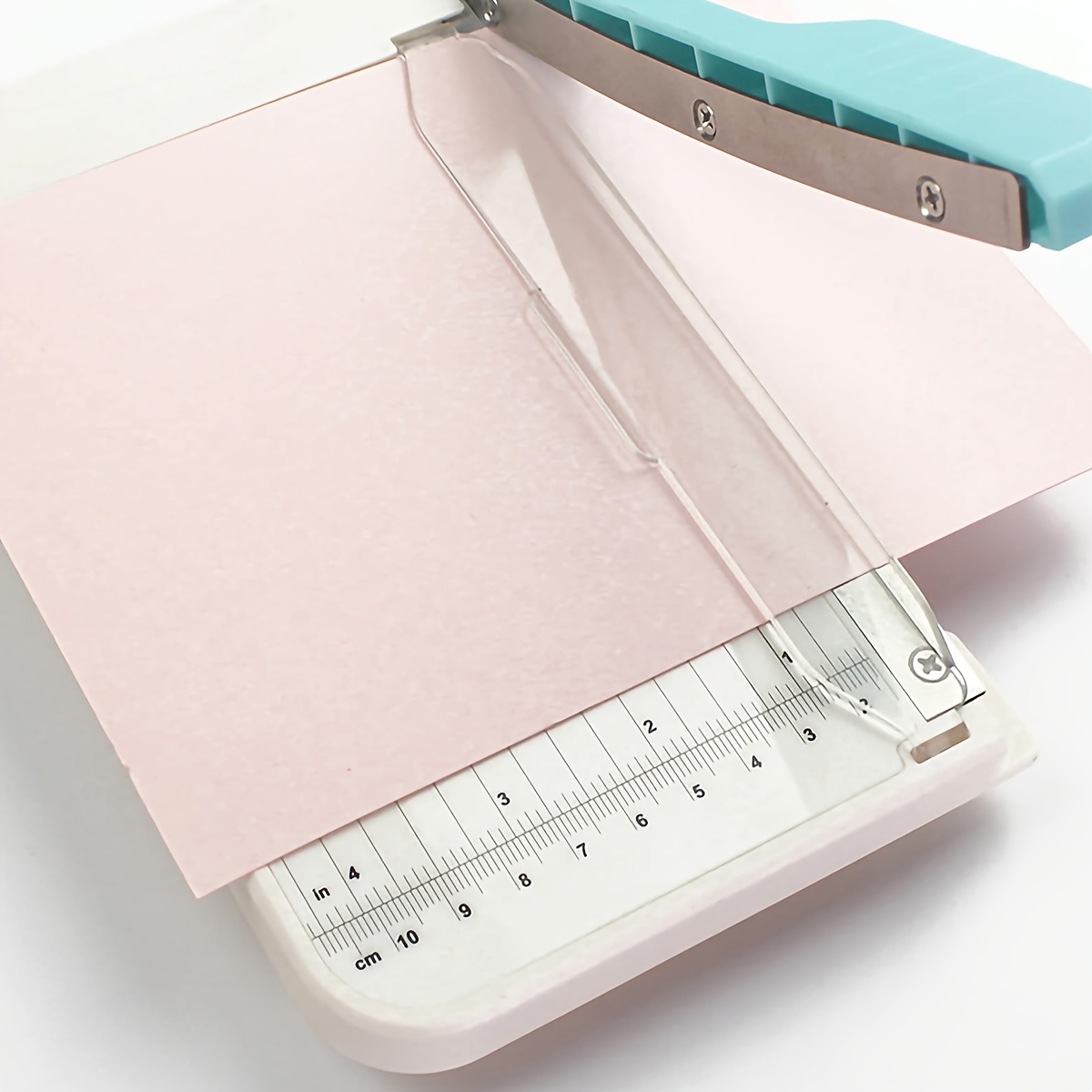 

1pc Pvc Paper Cutter, Desktop Paper Trimmer, With And Side Ruler For Kraft Paper, Photo, Cards, Scrapbooking