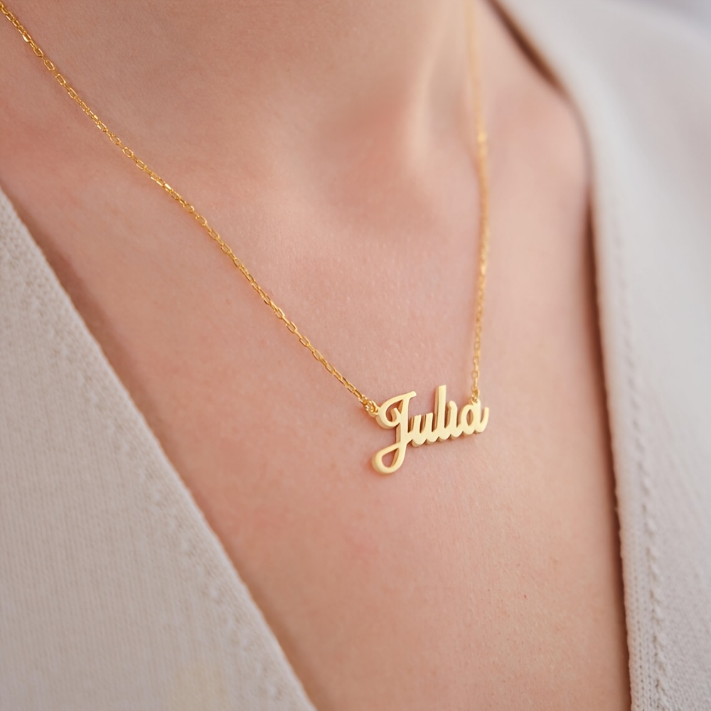 Custom Handwritten Name Necklace with Cursive Script