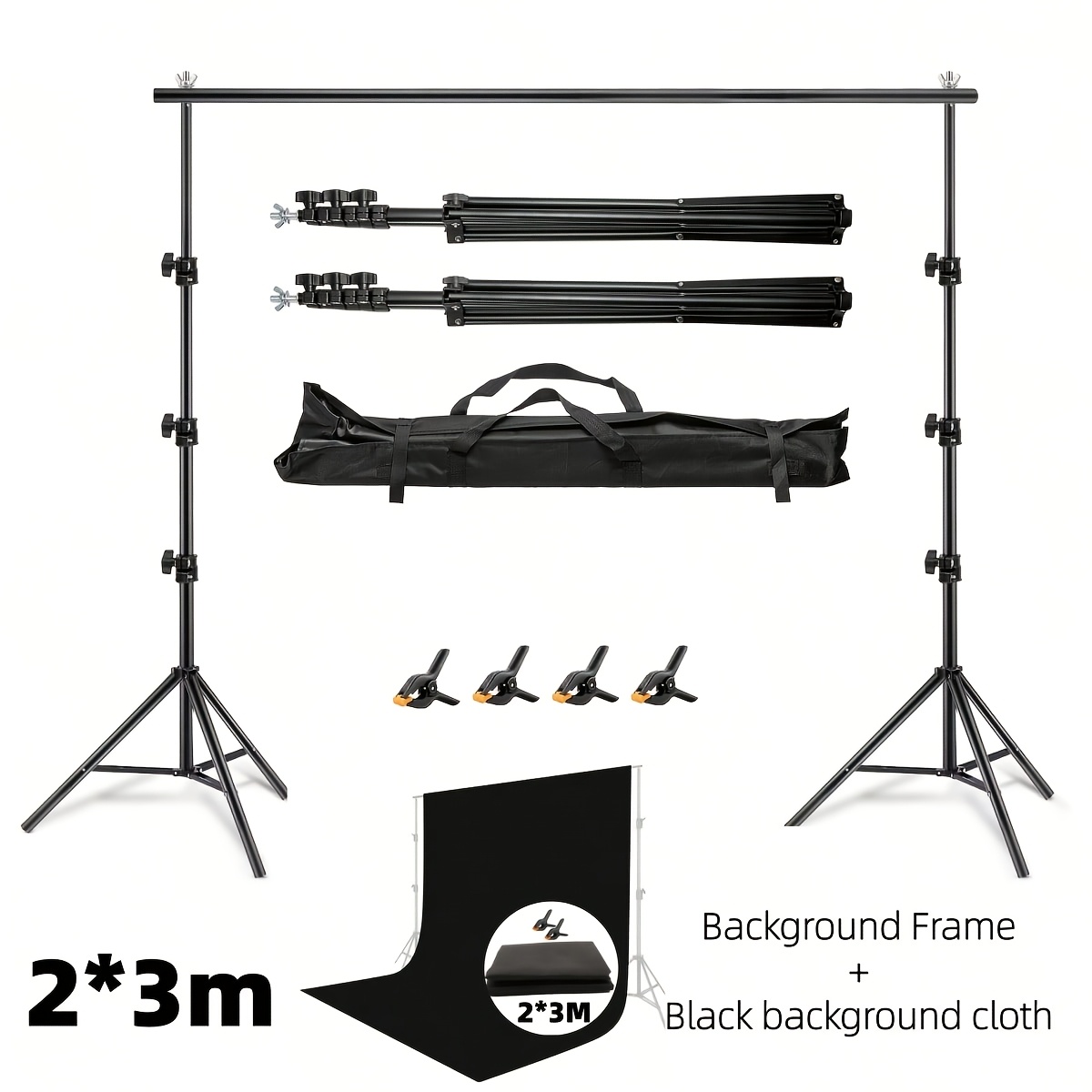 backdrop stand sold on Temu United States
