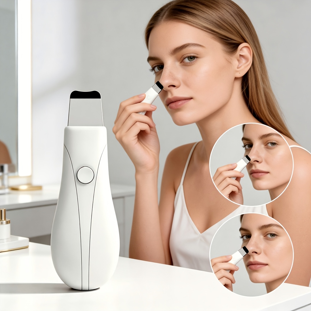 TEMU Beauty Apparaat, Verwijdert Moelijk Vlekken in Poriën, Diepe Reiniging en Niet-Irriterend, Altijd voor een Stralende Huid