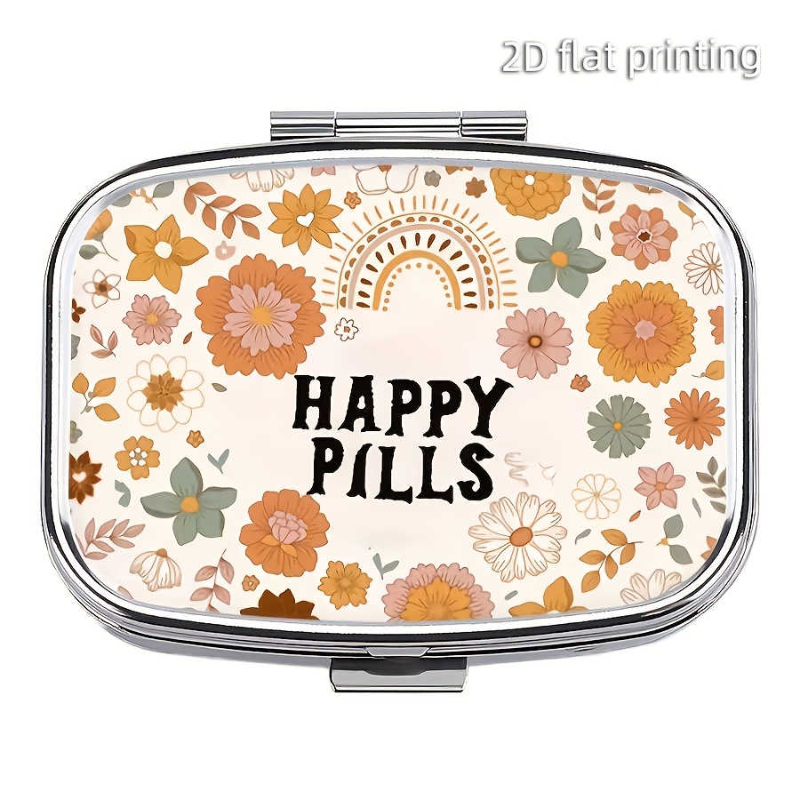 A Mini Pillbox With 2 Compartments, A Portable Medicine Container For Home Use, Fits In Pockets And Wallets, A Unique Gift For Travel
