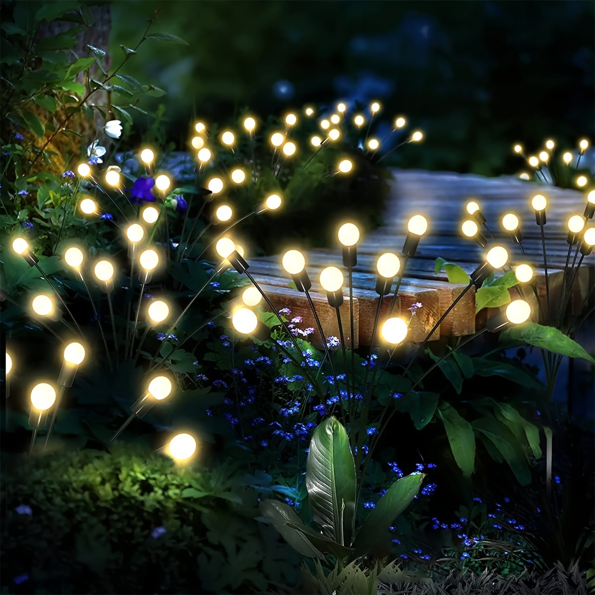 

Solar Firefly Light Solar Led Light Outdoor Garden Decoration Landscape Lights Waterproof Garden Light Party Lights For Garden Patio Party Wedding Decorative 4/8/12 Led