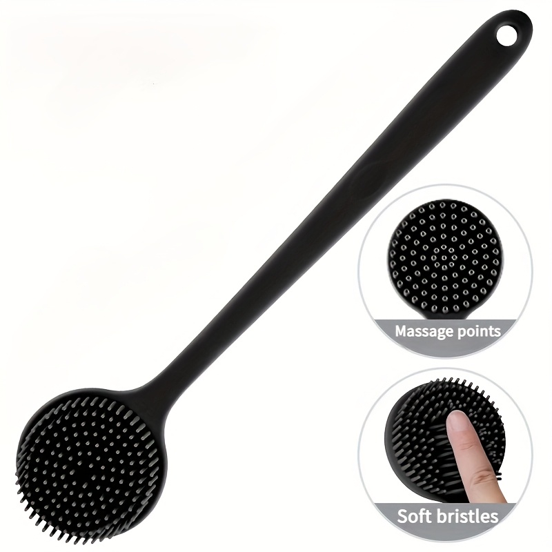 extra long soft silicone bath brush gentle back scrubber for deep cleansing   Product details 2