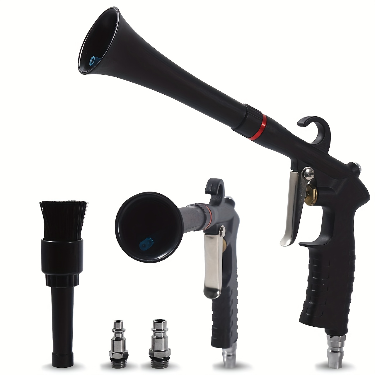 E-shop Hochoffene Auto-Reinigungspistole - Langlebiges PP-Material, Ergonomischer Griff mit roten Akzenten, Ideal zum Schnellen Entstauben von Schmutz