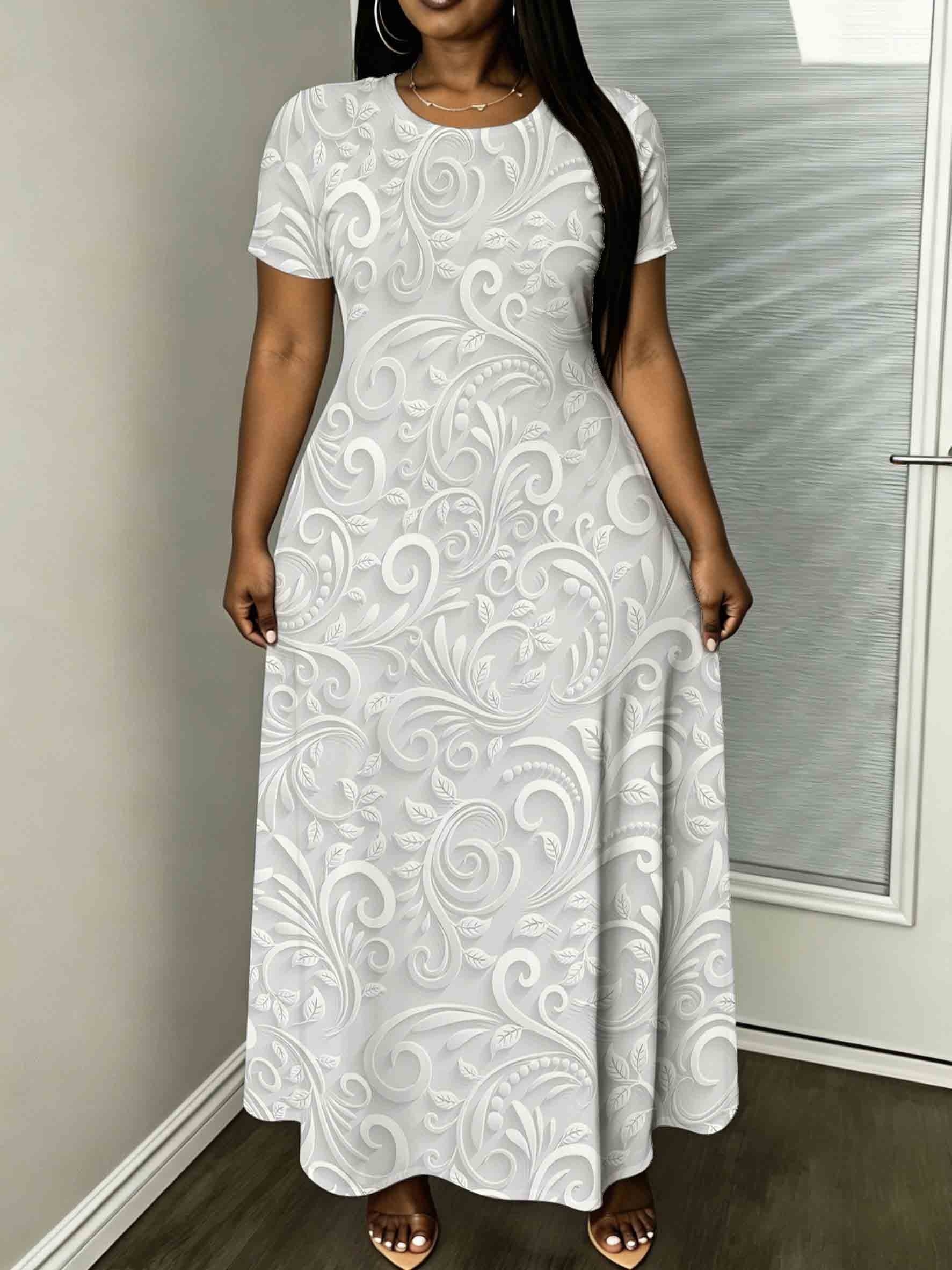 casual white lace dress plus size Plus Size White Lace Dress