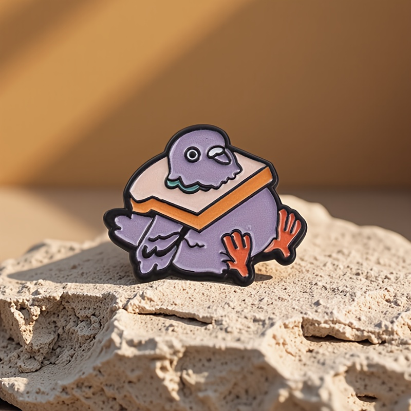 Image of Cute Cartoon Hugging Sandwich Enamel Pin, Cute Cartoon Craft, Great For Decorating Clothes, Hats & Bags